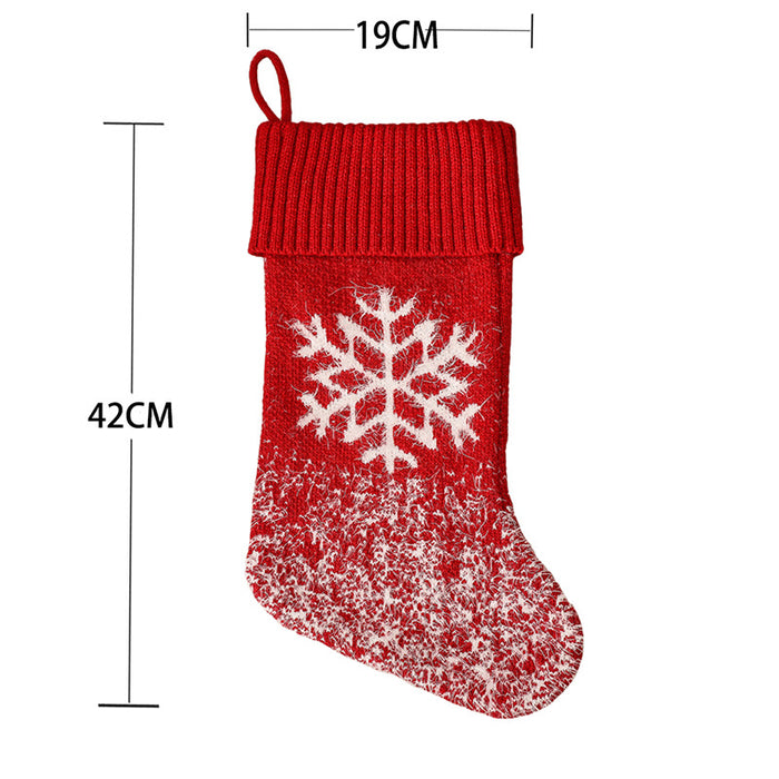 Classic Christmas Stockings Xmas Holiday Hanging Stocking Socks Candy Gift Bag For Family Holiday Party Decorations