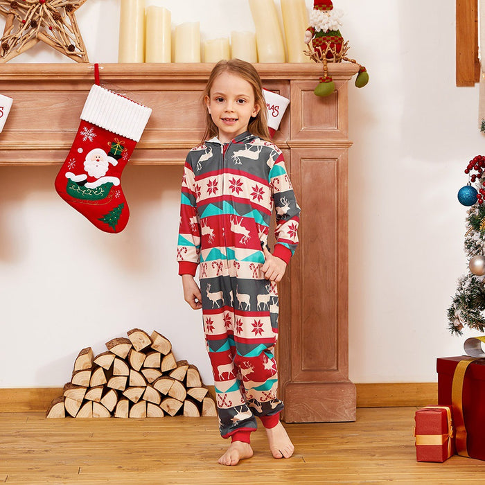 Christmas parent-child suit