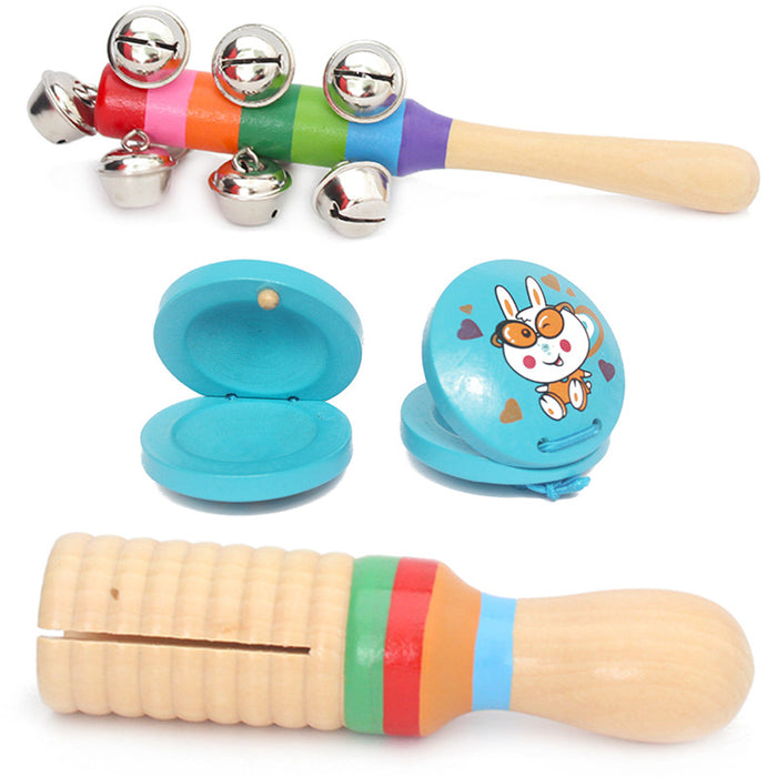 Juguetes musicales infantiles educativos de madera para edades tempranas