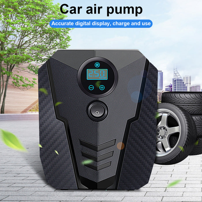 Compressor de ar portátil para carro, dc 12v, digital, inflador de pneus, 150 psi, bomba de ar automática para carro, motocicleta, luz led, bomba de pneus