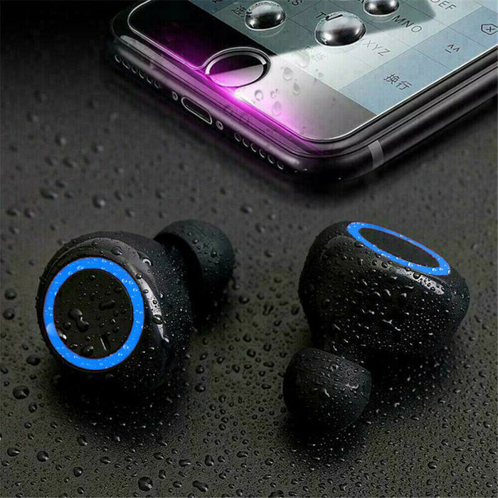 Cancelación de ruido TWS de las auriculares de los auriculares de botón inalámbricos impermeables de Bluetooth 5.0