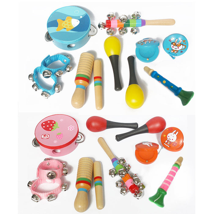Brinquedos musicais infantis educativos precoces de madeira
