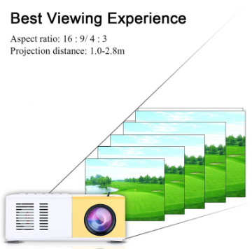 Proyector portátil 3D Hd Led cine en casa cine compatible con HDMI proyector de Audio Usb Yg300 Mini proyector