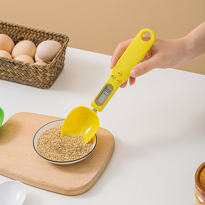 Balança eletrônica de cozinha com tela lcd, colher medidora de peso digital, mini balança de cozinha, acessórios de cozinha