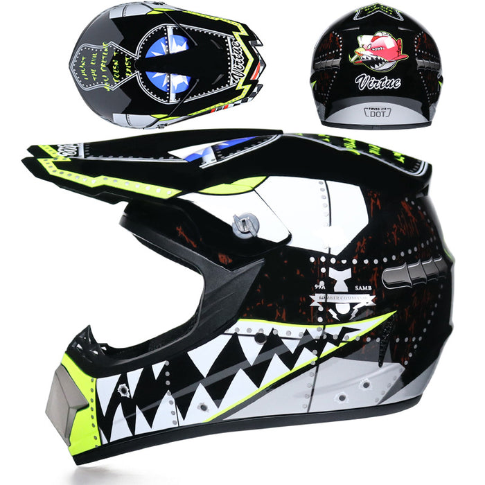 Casque tout-terrain moto petit casque tout-terrain