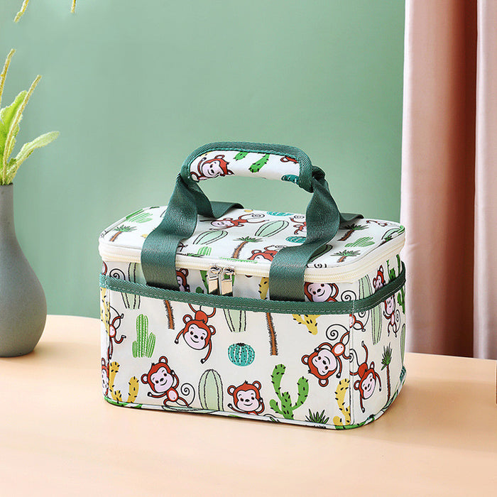 Cartoon Insulated Large Capacity Picnic Camping Bento Bag