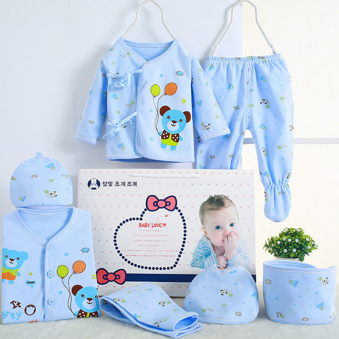Conjunto de presentes para recém-nascidos de algodão puro, produtos para mães e bebês