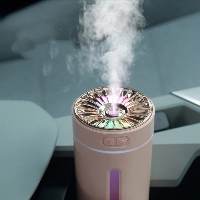 Wireless Air Humidifier Colorful Lights Mute Ultrasonic USB Fogger Diffuser Purifier 800mAh Rechargeabl Cool Mist Maker For Car