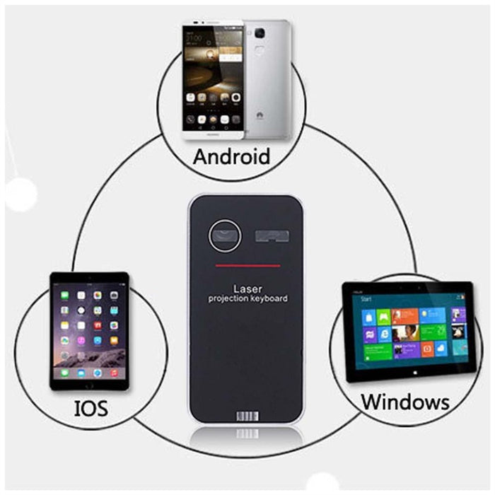 Drahtlose Bluetooth-Lasertastatur