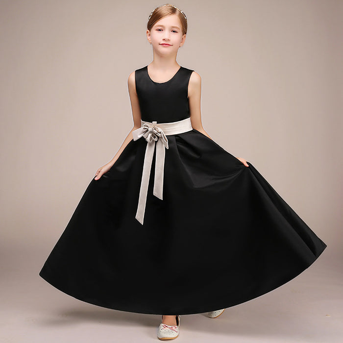 Robe de soirée pour filles, tenue de spectacle de piano