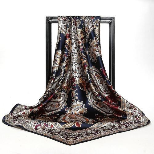 Large Square Scarf Simulation Silk Scarf Shawl All-match Scarf Scarf