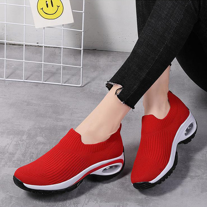 Zapatillas de deporte para mujer Air Cushion malla transpirable zapatos deportivos para correr