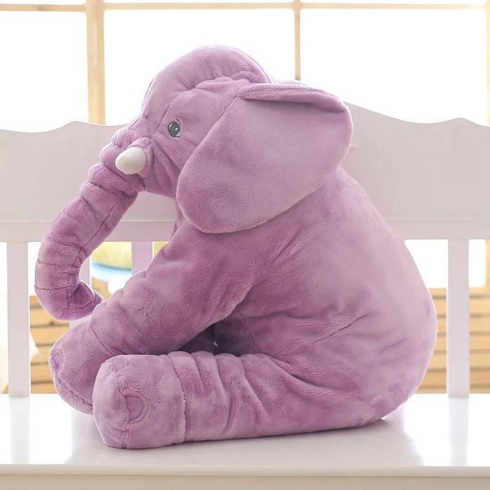 Cáscara suave de la almohada del compañero que duerme del niño del bebé de la almohada del juguete de la felpa del elefante de la comodidad