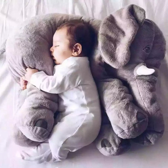Cáscara suave de la almohada del compañero que duerme del niño del bebé de la almohada del juguete de la felpa del elefante de la comodidad