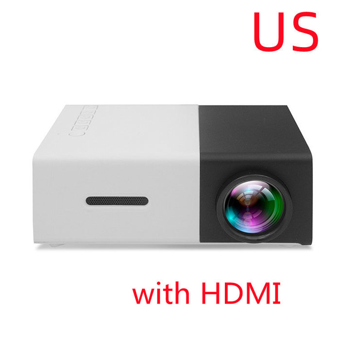 Projetor portátil 3d hd led cinema em casa hdmi-compatível usb projetor de áudio yg300 mini projetor