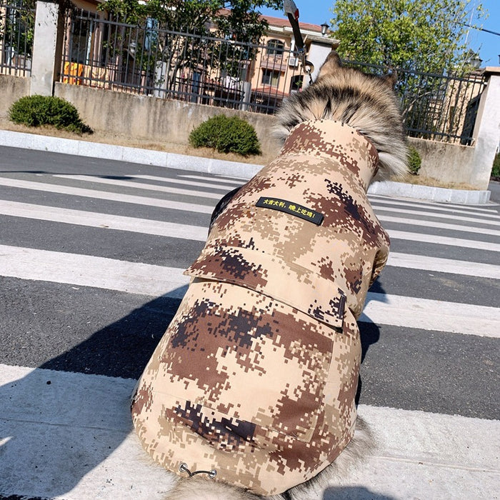 Outdoor camouflage clothing for pets