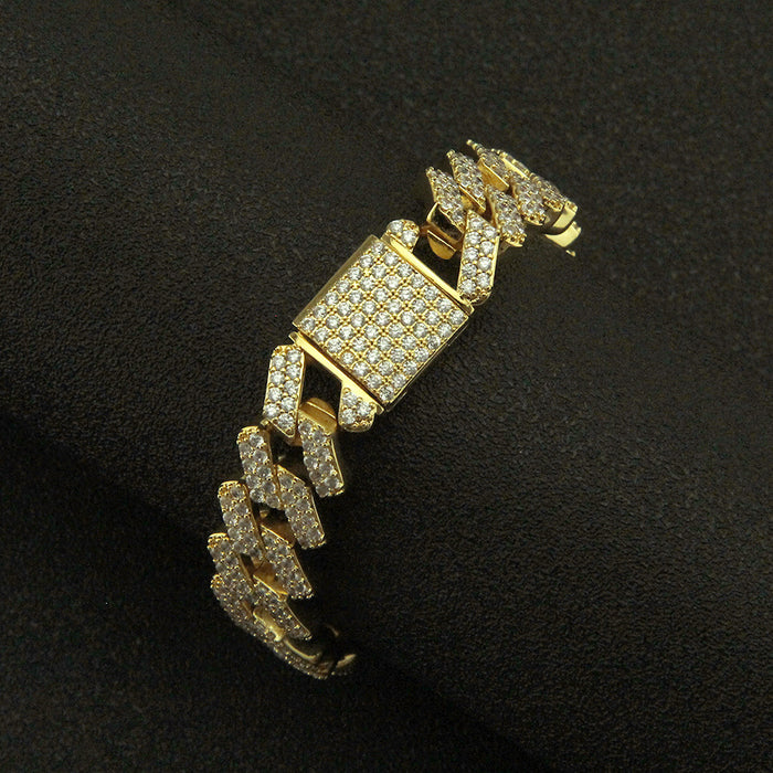 Hip hop jewelry bracelet for men
