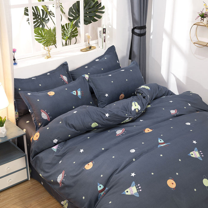 Candy bedding four pieces home textiles washed cotton