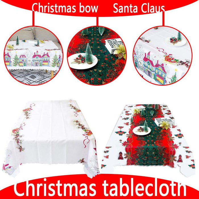 Rechteckige Tischdecke aus Stoff für Weihnachtsfeiern für Hochzeitsfeiern